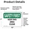 Signmission Safety Culture Sign, 10 in Width, Vinyl Decal, Rectangle OS-2PACK-SF-D-710-L-10663 - alternate 5